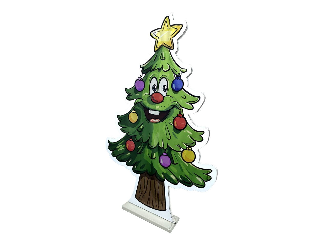 Albero smile 3D 60cm infinity day and night con luce led multicolor da interno, con trasformatore