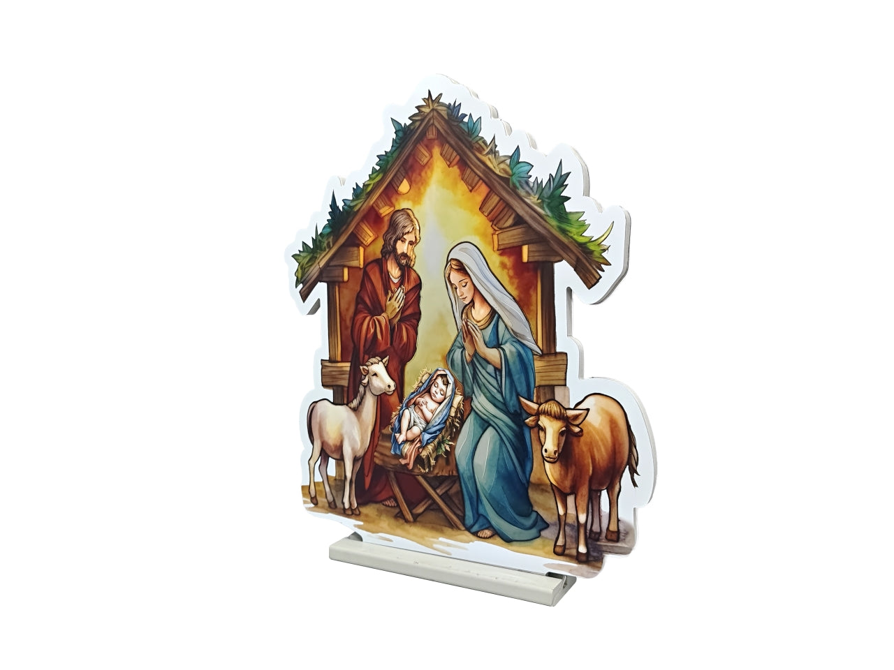 NativitÃ  3D 60cm infinity day and night con luce led multicolor da interno, con trasformatore