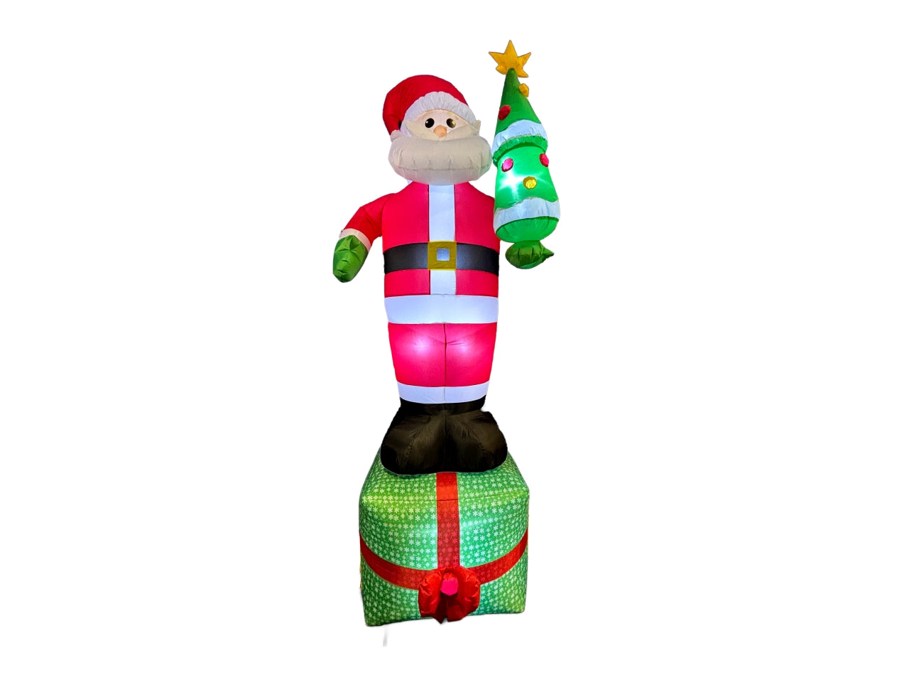 Babbo natale gonfiabile maxi 300cm con luce led