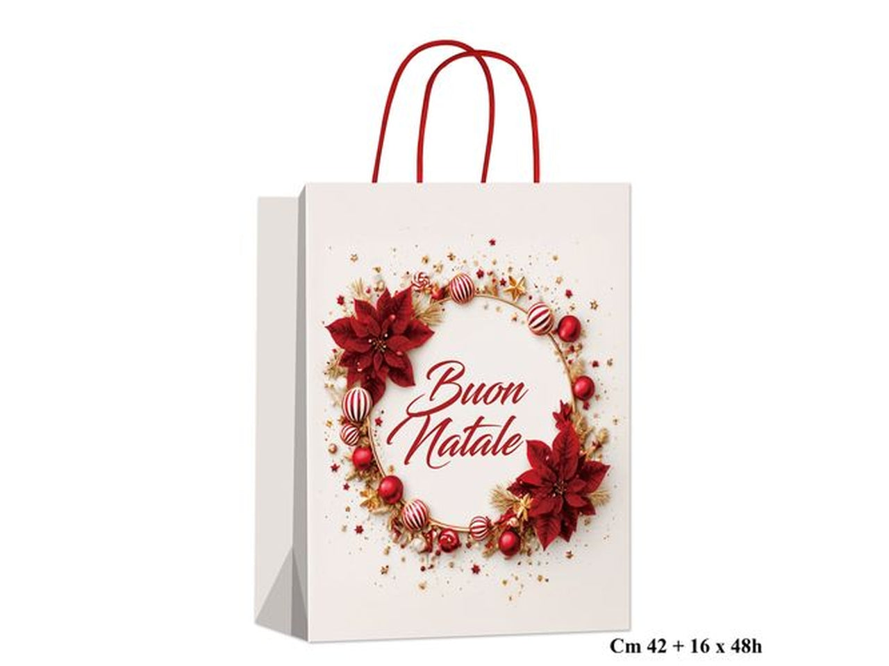 Shopper natalizia Magic Circle 42x16xh.48cm
