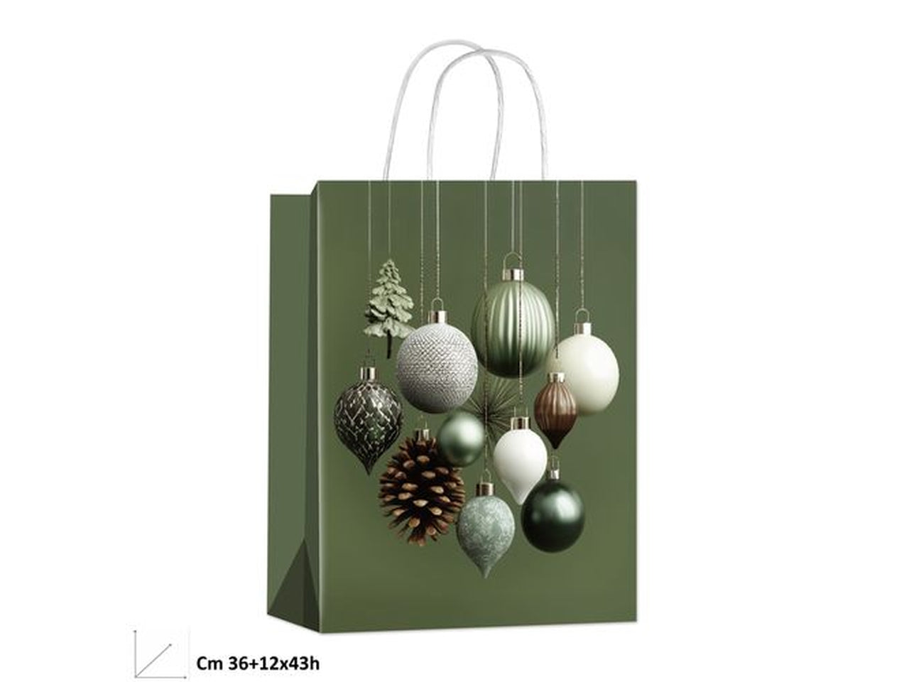 Shopper natalizia Quiet Forest 36x12xh.43cm
