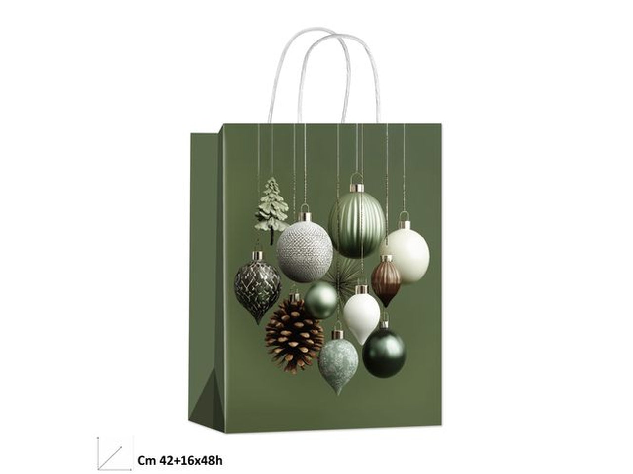 Shopper natalizia Quiet Forest 42x16xh.48cm