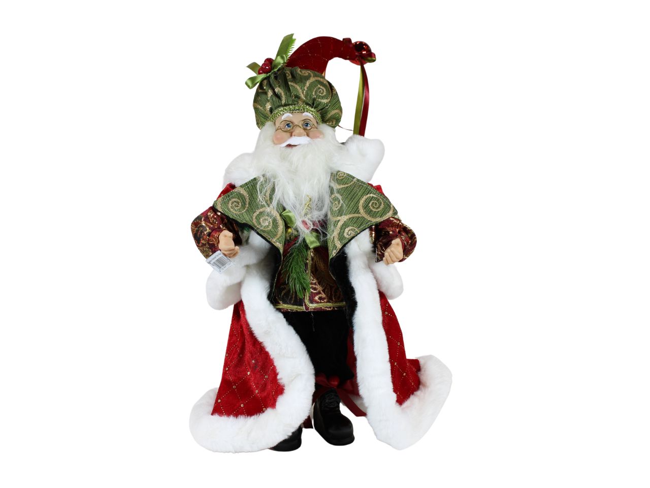 Babbo Natale 45cm con mantello lusso
