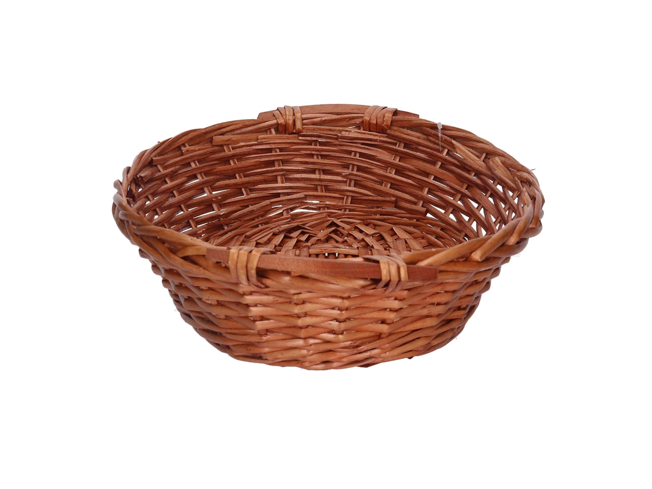 Cesta in vimini Nazo, colore miele, ovale 45x35xh.13 cm