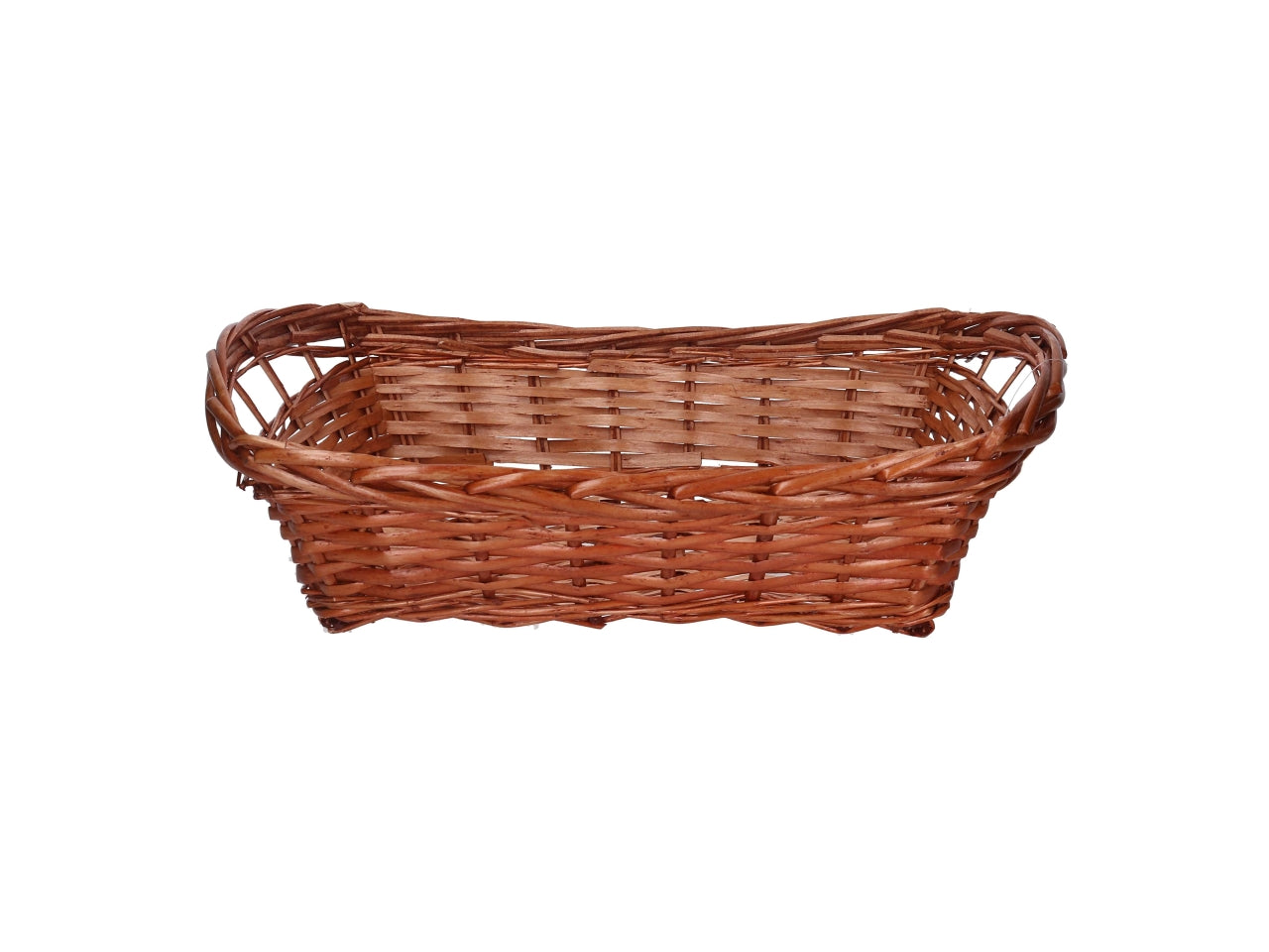 Cesta in vimini Nazo, colore miele, rettangolare 50x35xh.12/17 cm