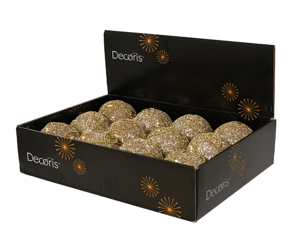 Palla di natale 8cm champagne