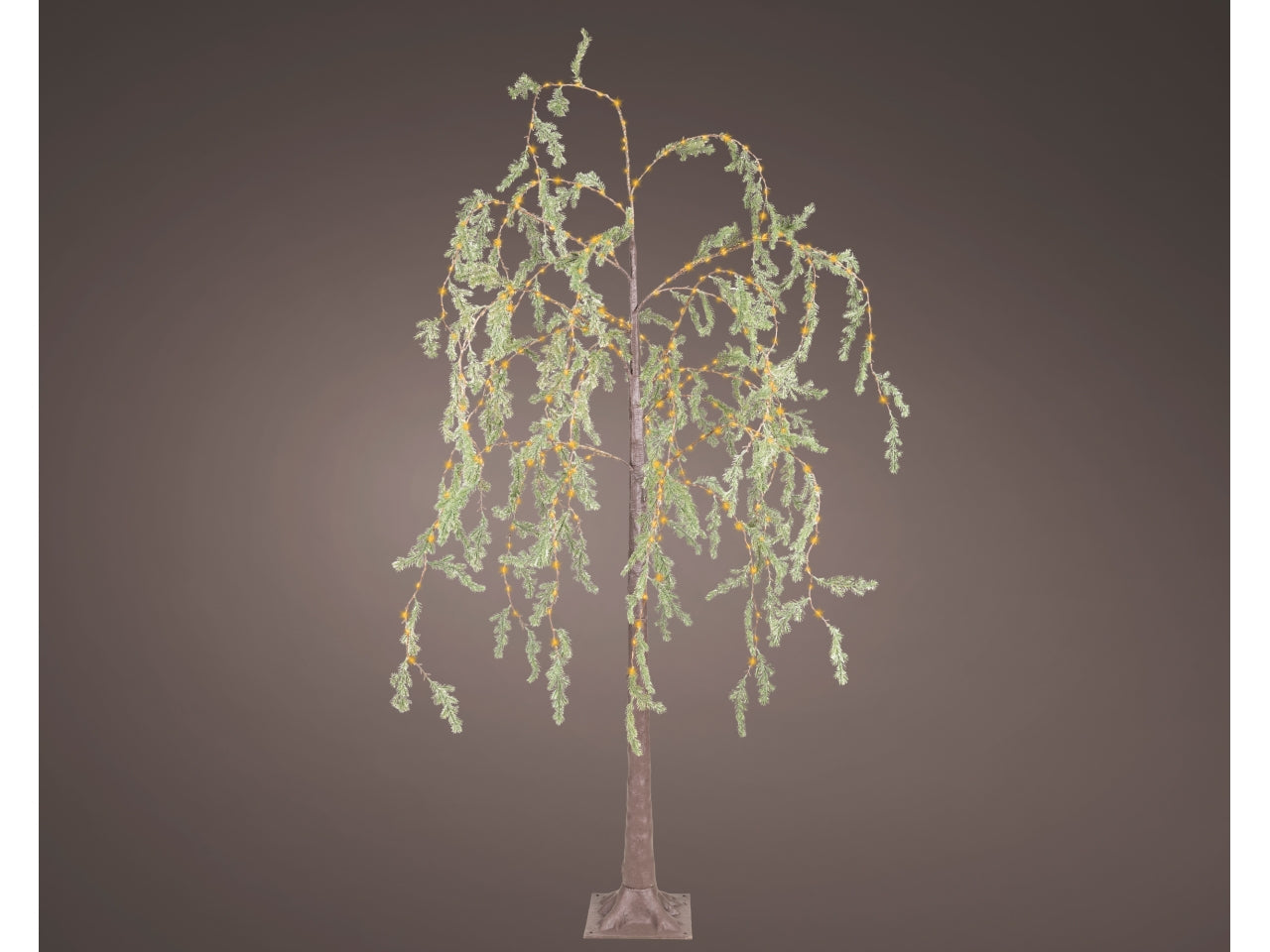 Albero a salice 150cm con microled bianco caldo e flash