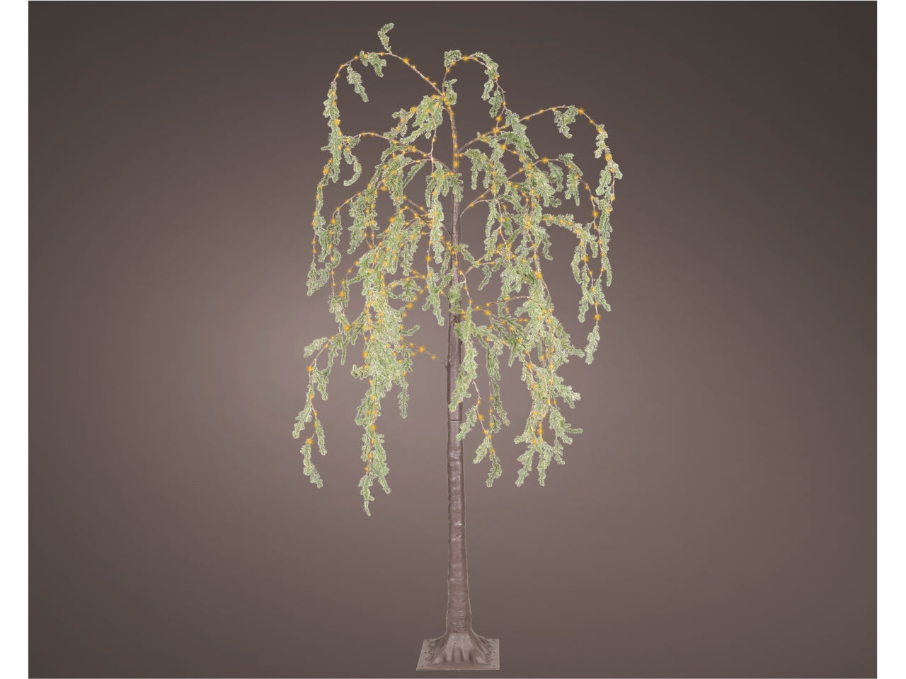 Albero a salice 180cm con microled bianco caldo e flash