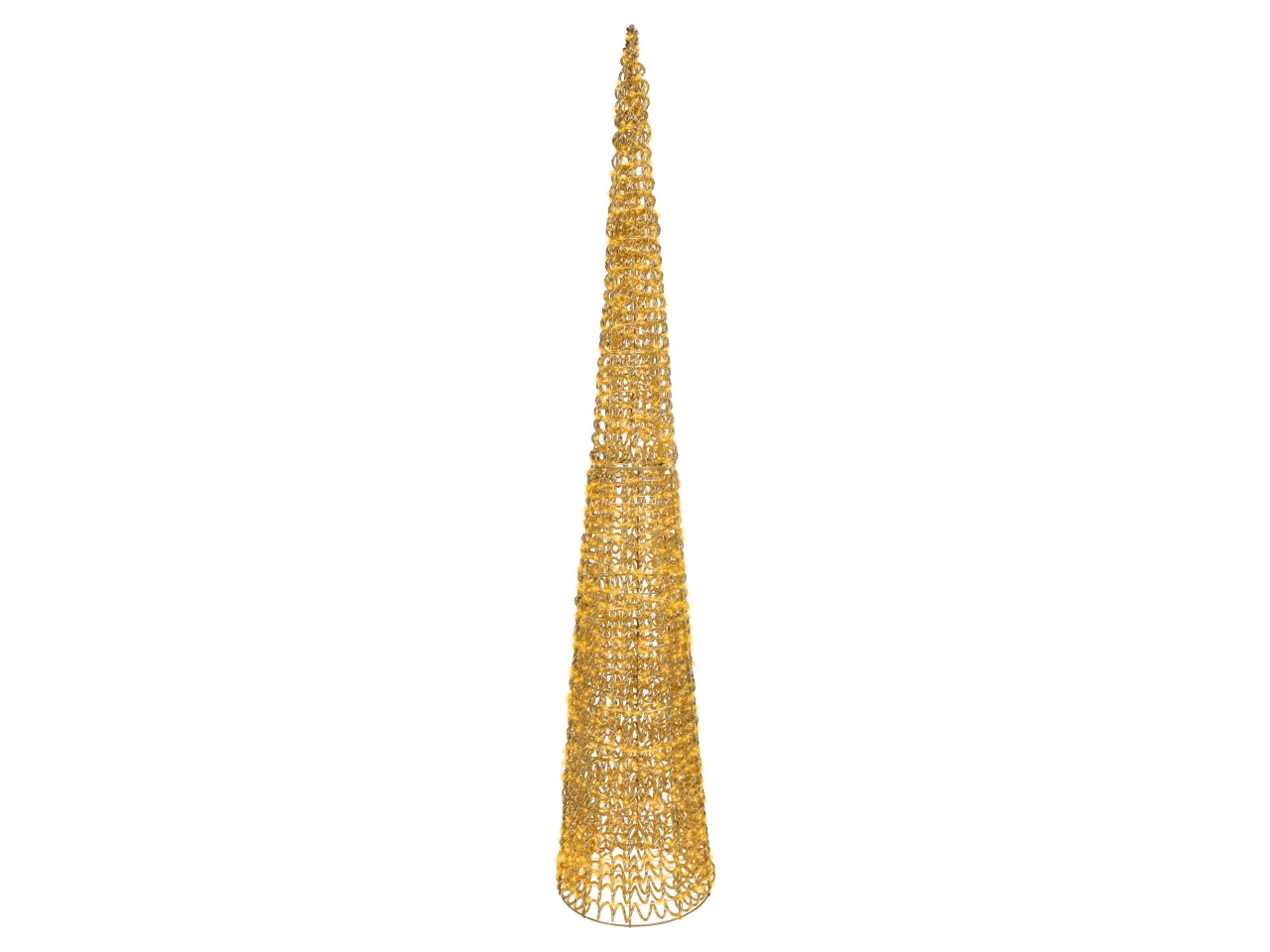 Cono luminoso maxi 180cm con 1800 led bianco caldo e flash per uso esterno