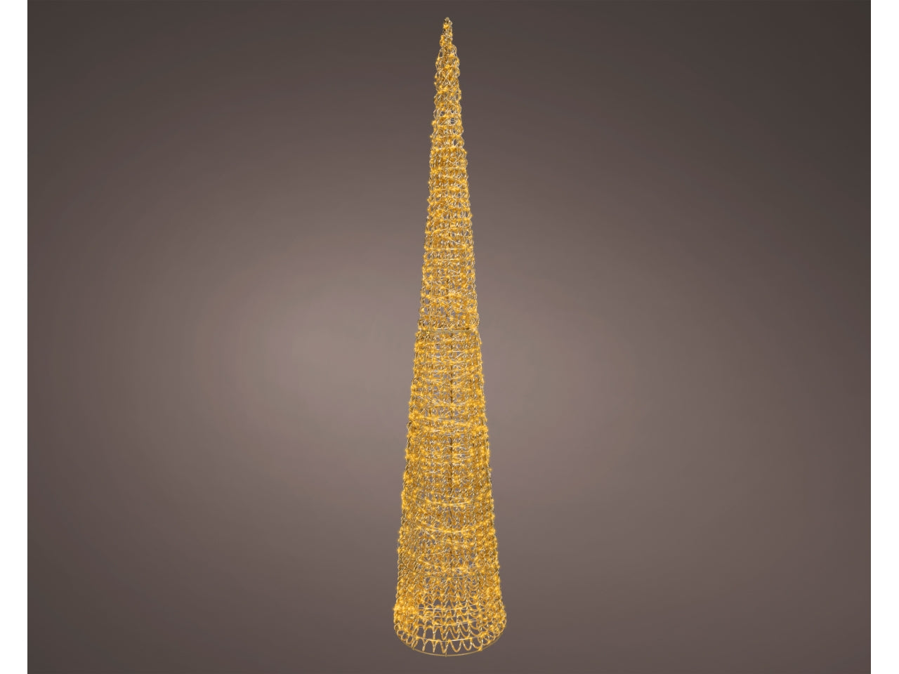 Cono luminoso maxi 180cm con 1800 led bianco caldo e flash per uso esterno