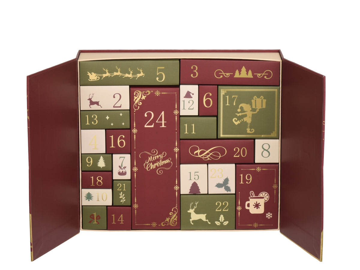 Calendario dell'avvento 33,4x29cm con scatoline