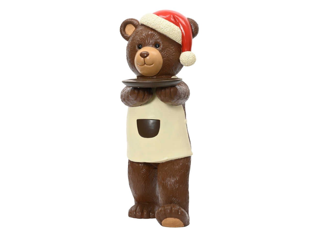 Orso decorativo maxi 78cm in poliresina effetto cioccolato