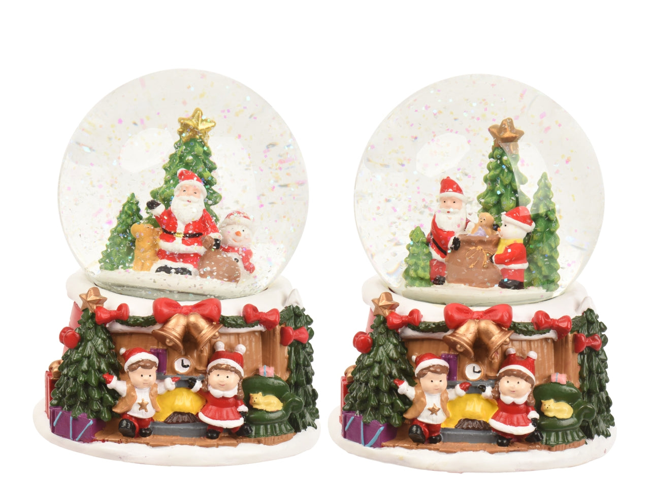 Palla di neve 14,5cm con carillon in 2 assortimenti
