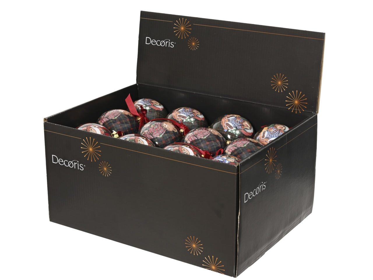 Palla di natale 8cm in 3 assortimenti