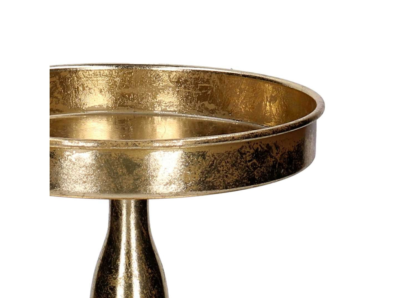 Alzatina in metallo a 2 piani oro 30xh.30cm