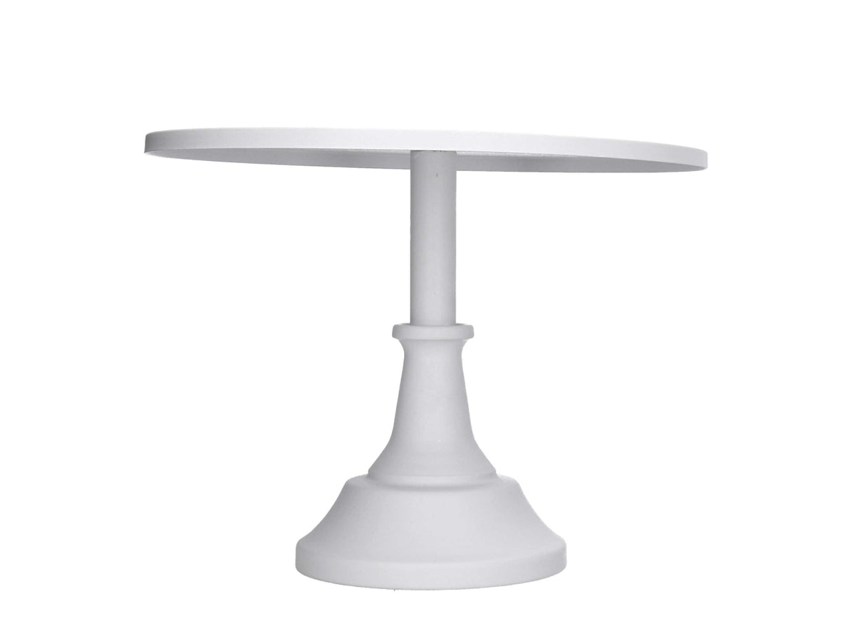 Alzatina in metallo bianco 30xh.23cm