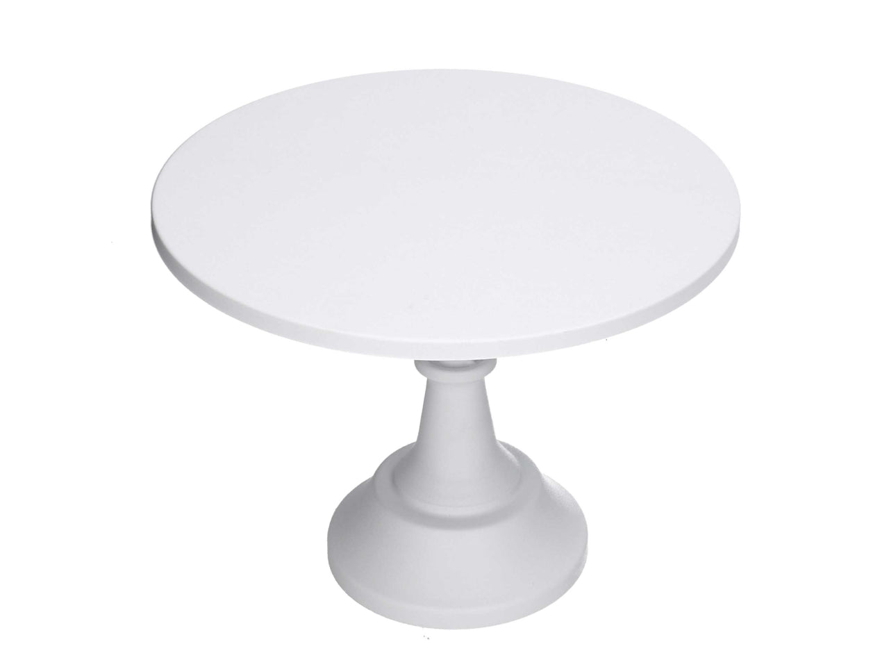 Alzatina in metallo bianco 30xh.23cm
