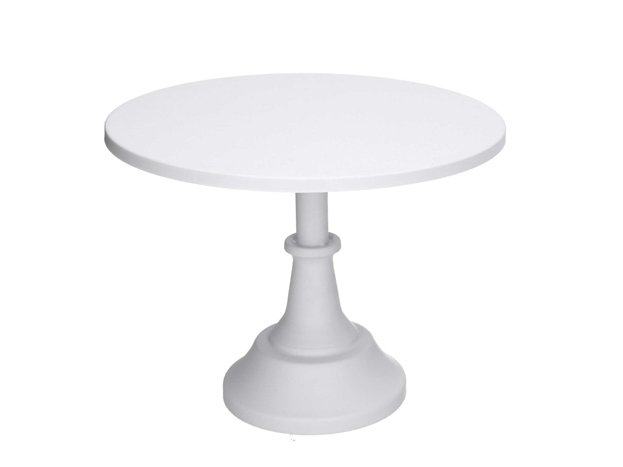 Alzatina in metallo bianco 30xh.23cm