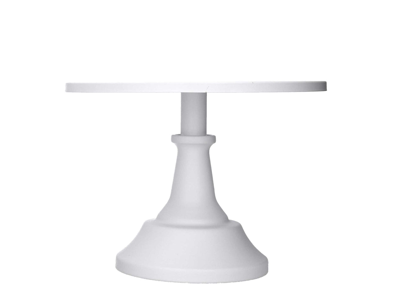 Alzatina in metallo bianco 25xh.18cm