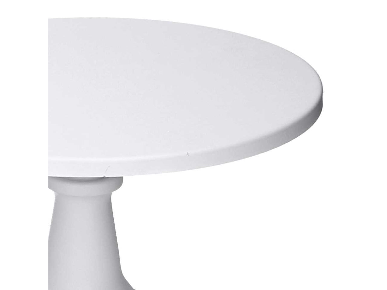 Alzatina in metallo bianco 25xh.18cm