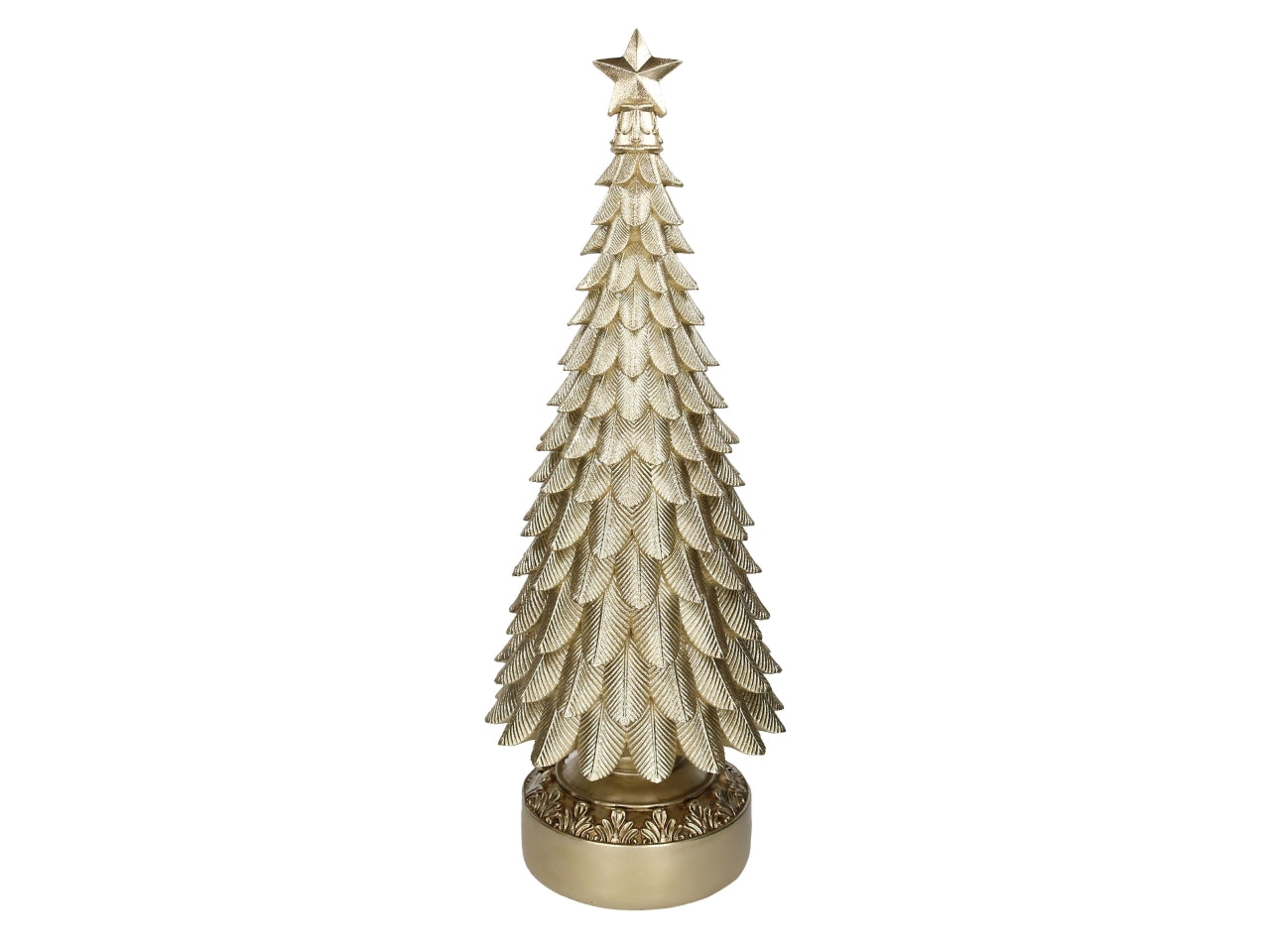 Albero decorativo maxi in resina oro 30xh.80cm
