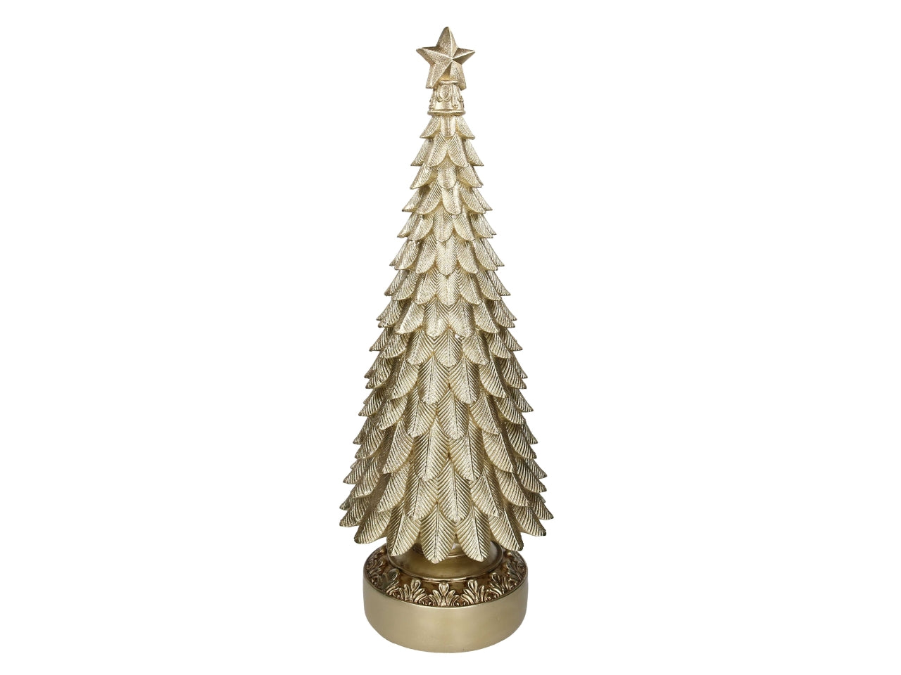 Albero decorativo maxi in resina oro 30xh.80cm