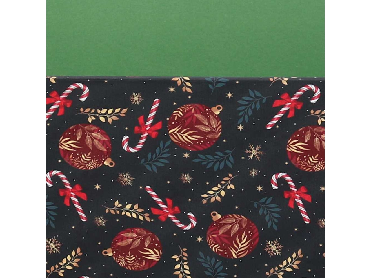 Cesta cartone rettangolare 40x30xh.12cm caramelle rosso e verde