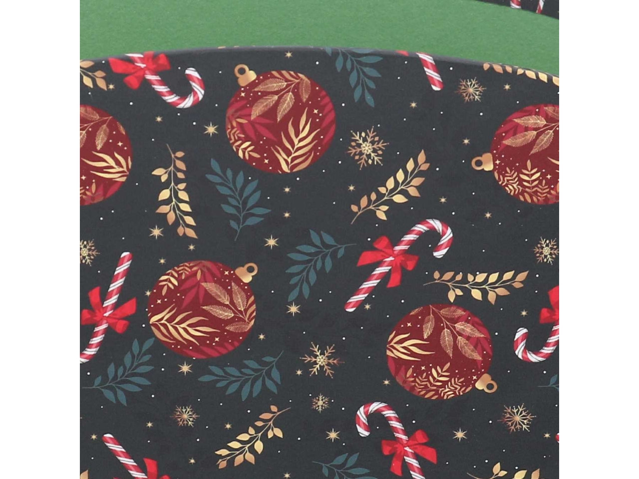 Cesta cartone rettangolare 25,5/27x14xh.15cm caramelle rosso e verde