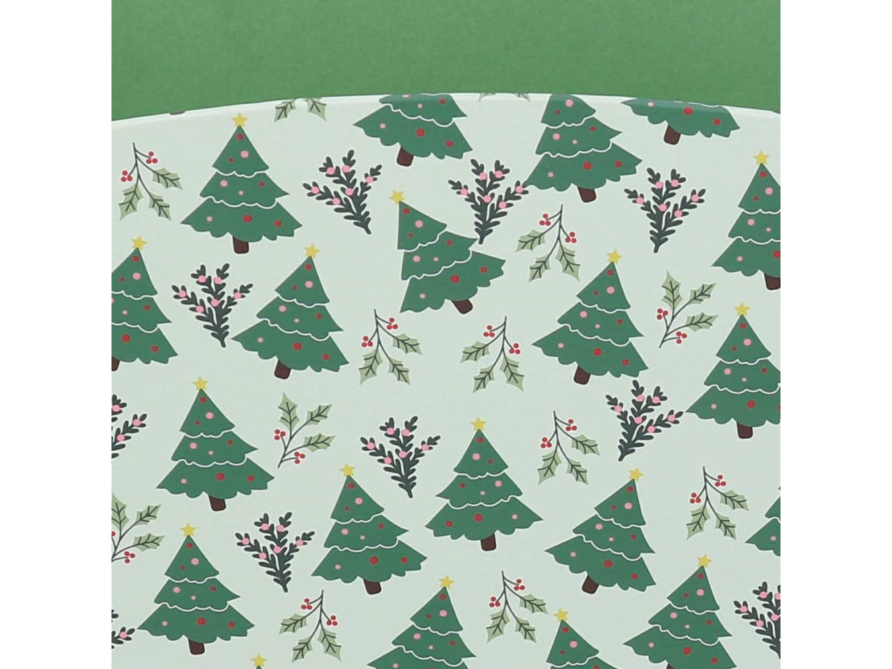 Cesta cartone rettangolare 30/31,5x22xh.15cm alberi verde