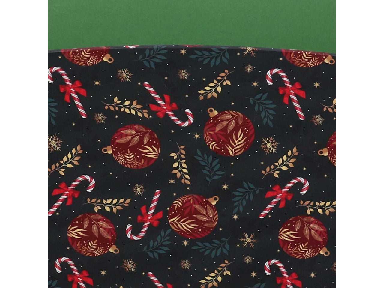 Cesta cartone rettangolare 38/40x27xh.15cm caramelle rosso e verde