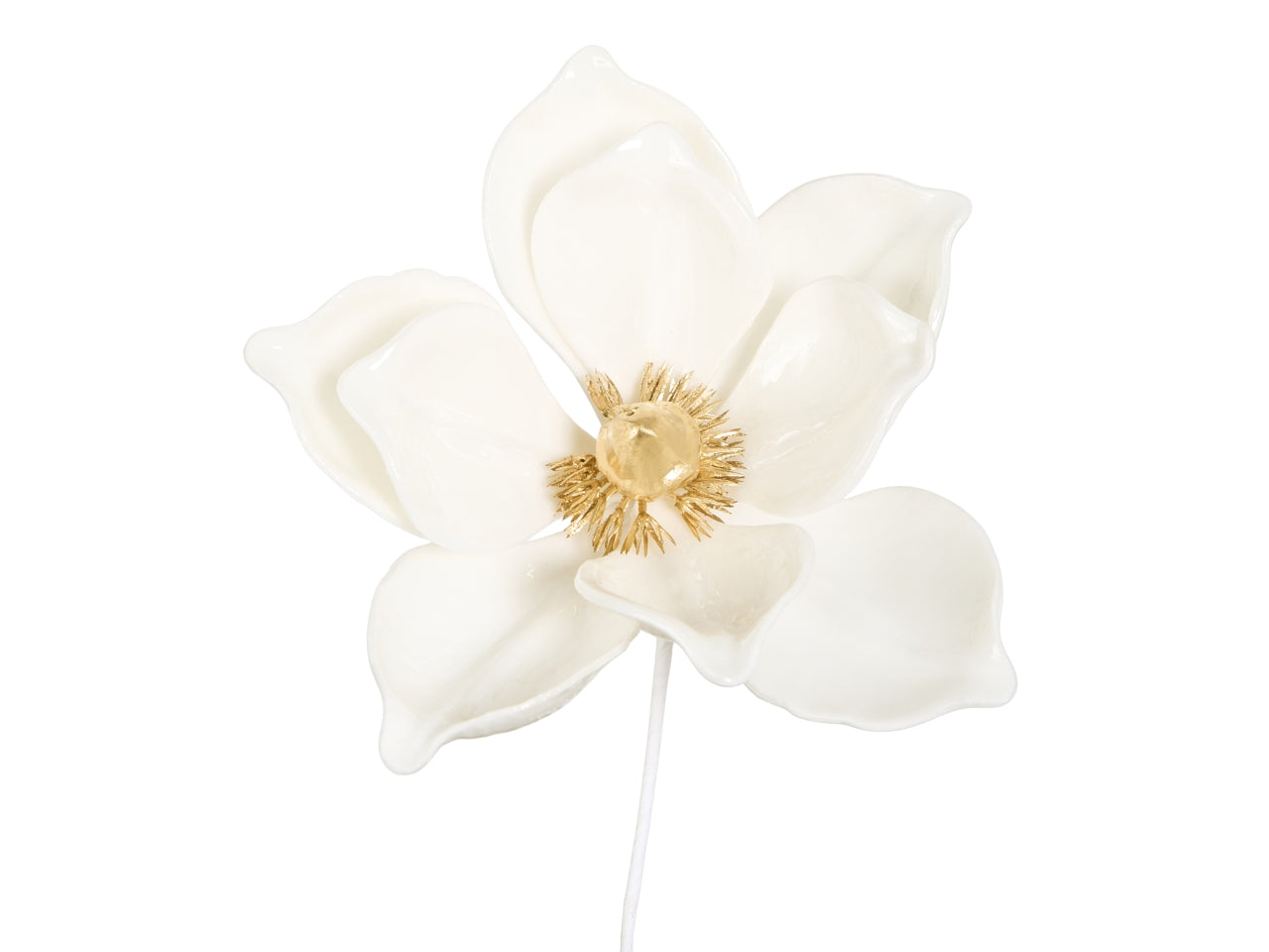 Pick magnolia 24cm lucida bianco