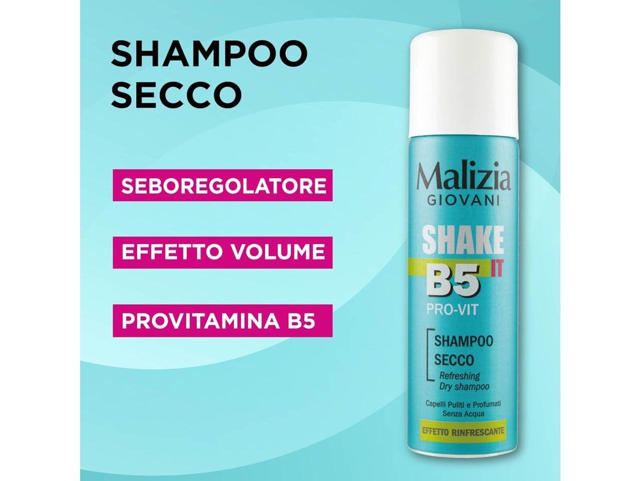 Malizia shampoo a secco 200ml giovani $