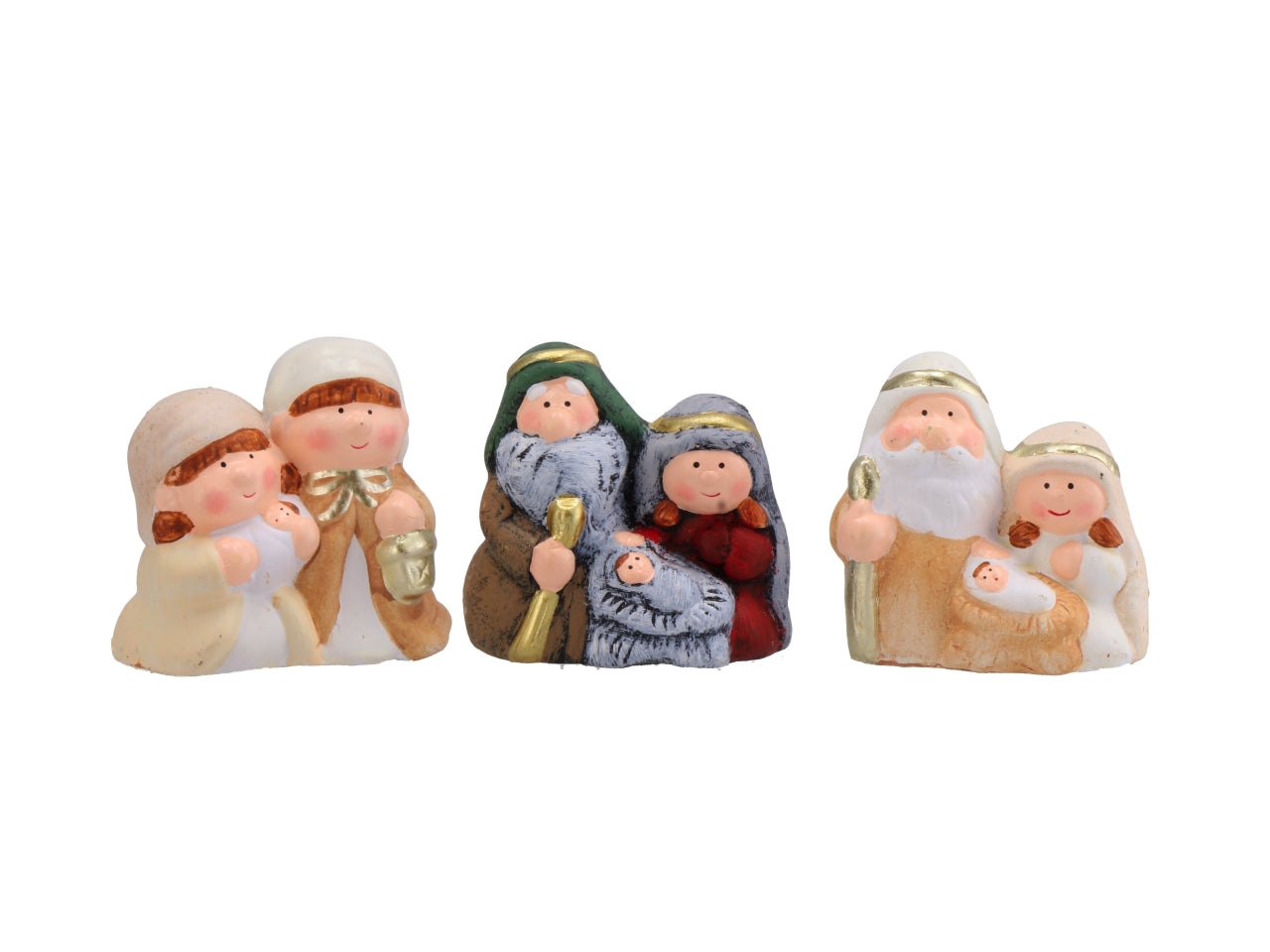 NativitÃ  in terracotta 8x4xh.8cm, 3 assortimenti
