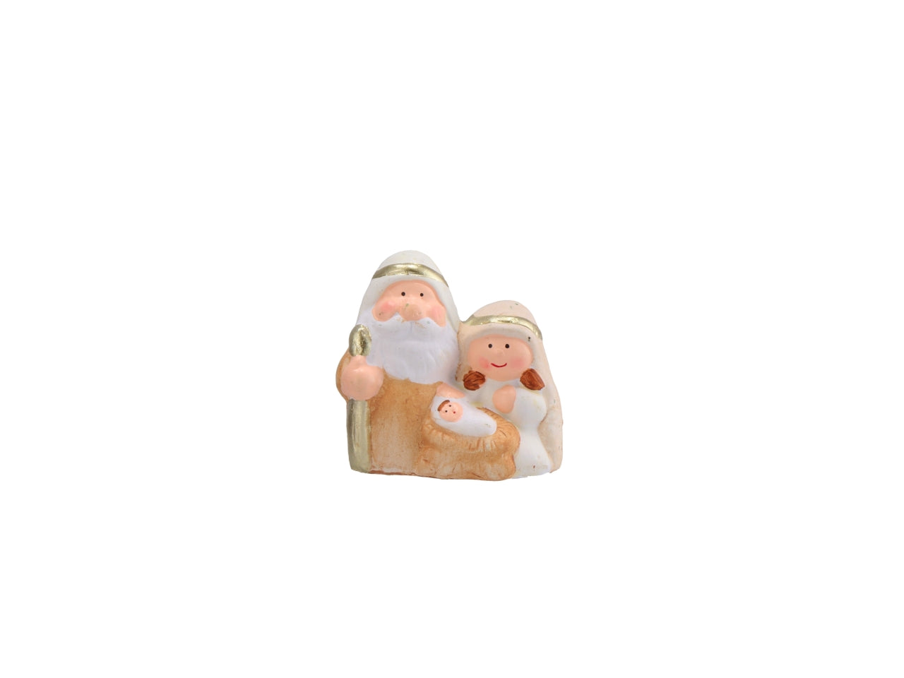 NativitÃ  in terracotta 8x4xh.8cm, 3 assortimenti