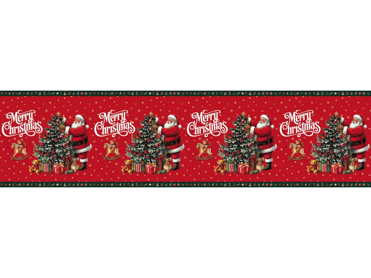 Tappeto passatoia antiscivolo Merry Christmas 52x250cm