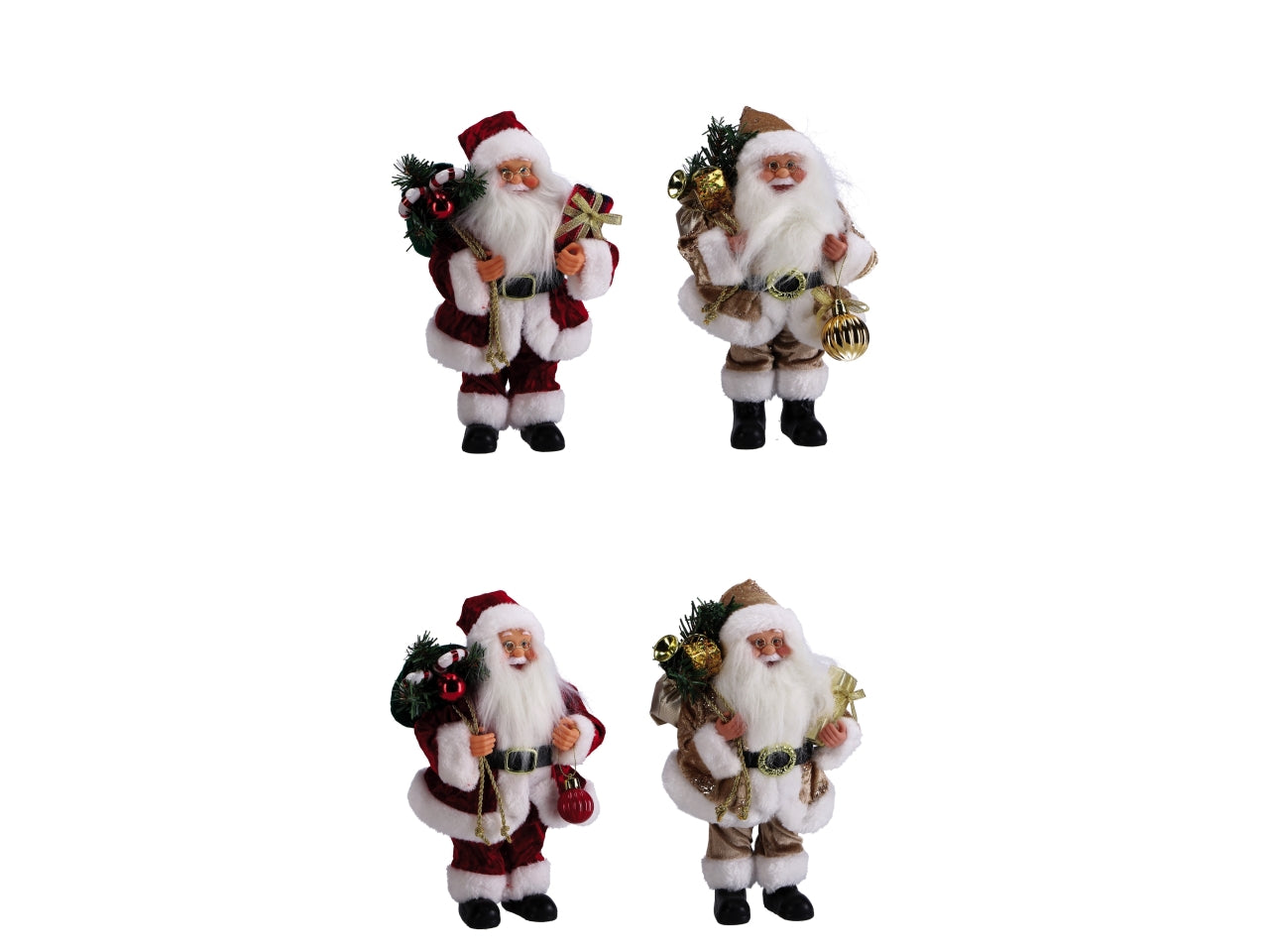 Babbo Natale maxi in plastica oro 30x20xh.85cm