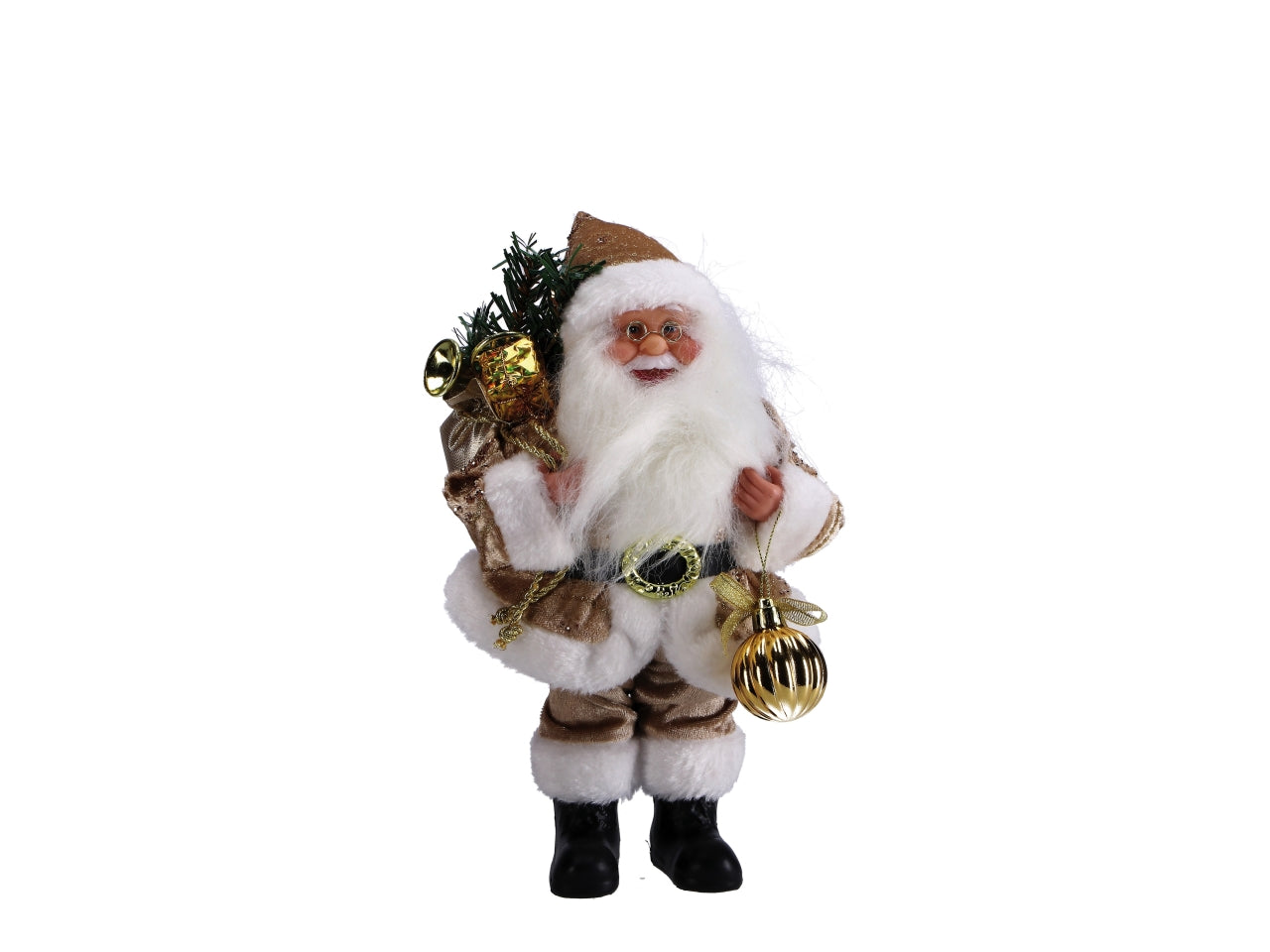 Babbo Natale maxi in plastica oro 30x20xh.85cm