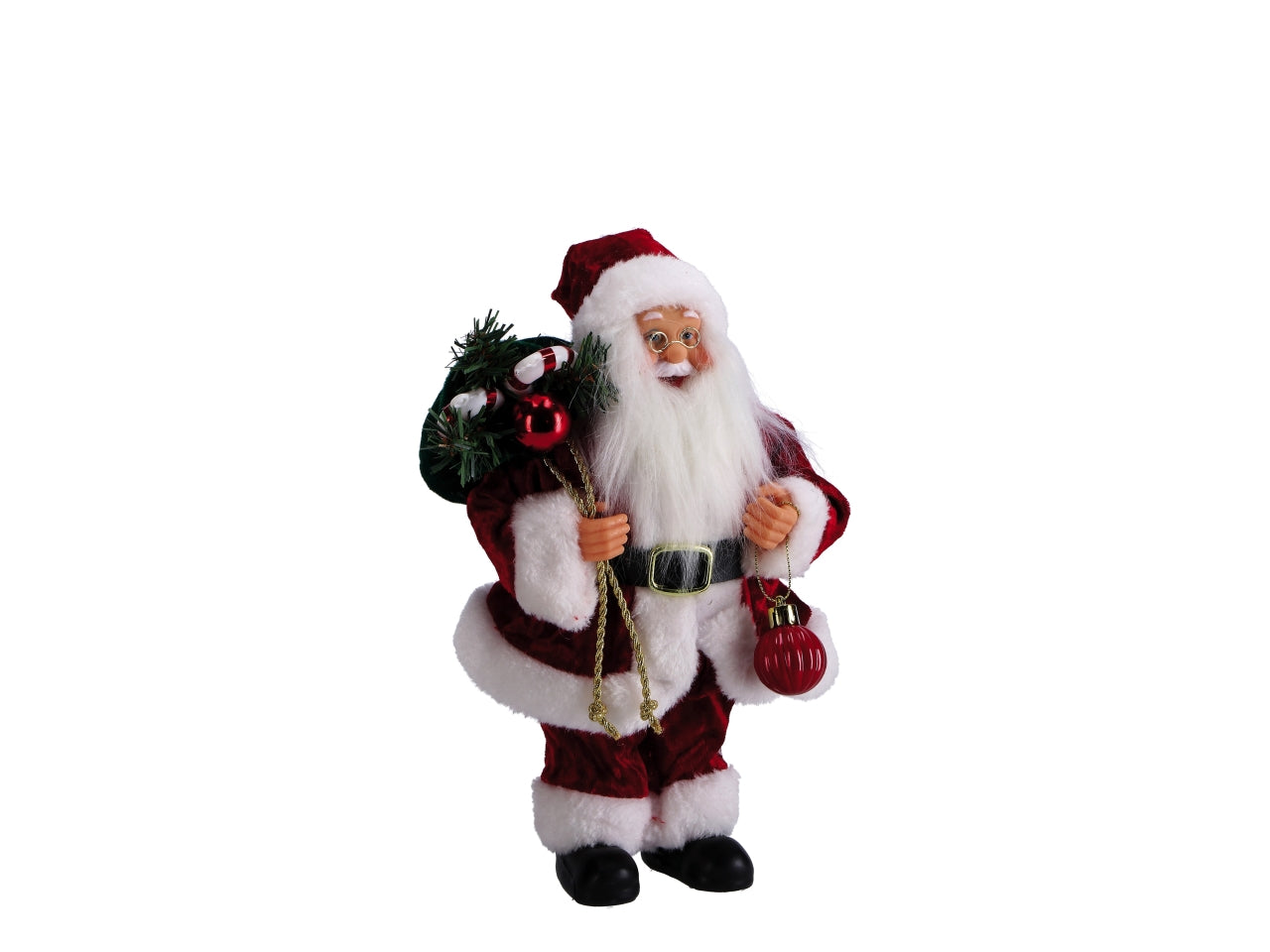 Babbo Natale maxi in plastica oro 30x20xh.85cm