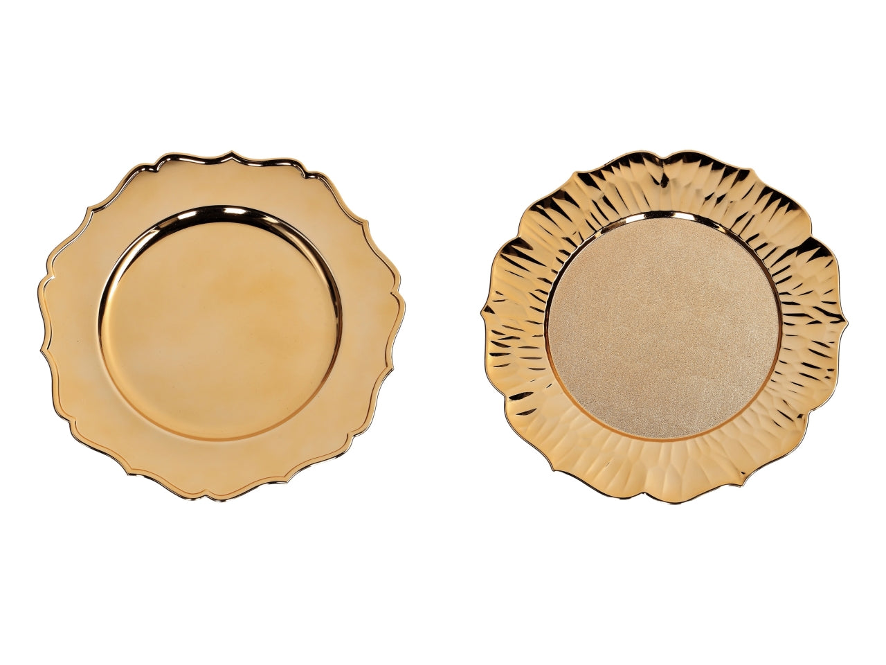 Sottopiatto champagne 33cm, 2 modelli assortiti