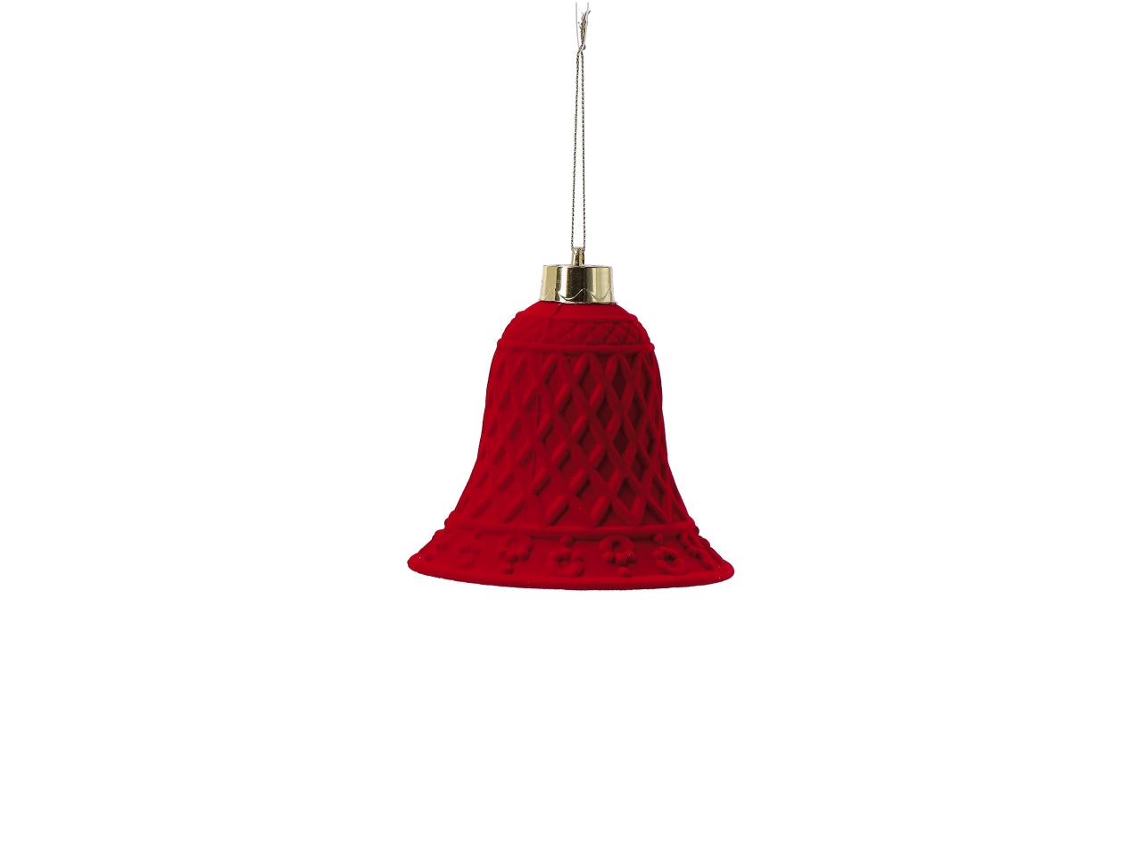 Appendino campana in polistirolo rossa 13xh.13cm