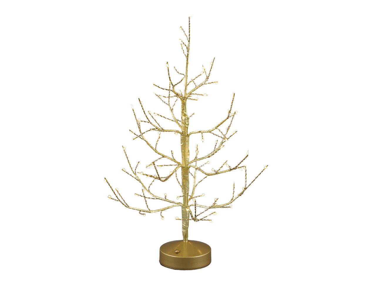 Albero faggio 45cm oro con 90miniled bianco
