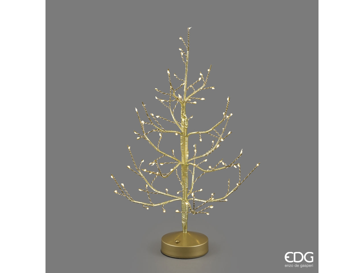 Albero faggio 45cm oro con 90miniled bianco