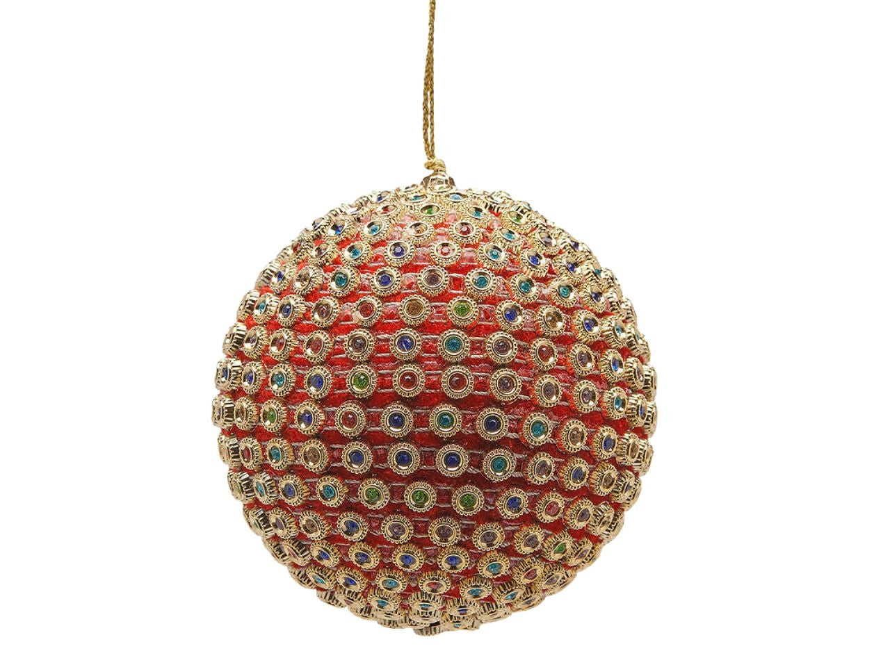 Palla infinity in tessuto e poliestere colore rosso mix d.10cm