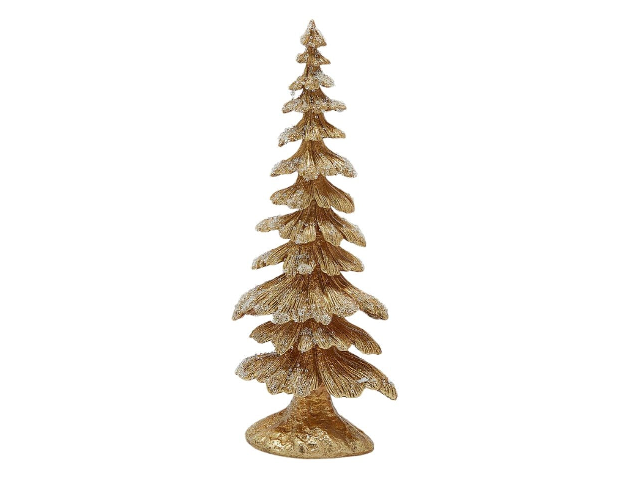 Albero pino in poliresina 44cm oro