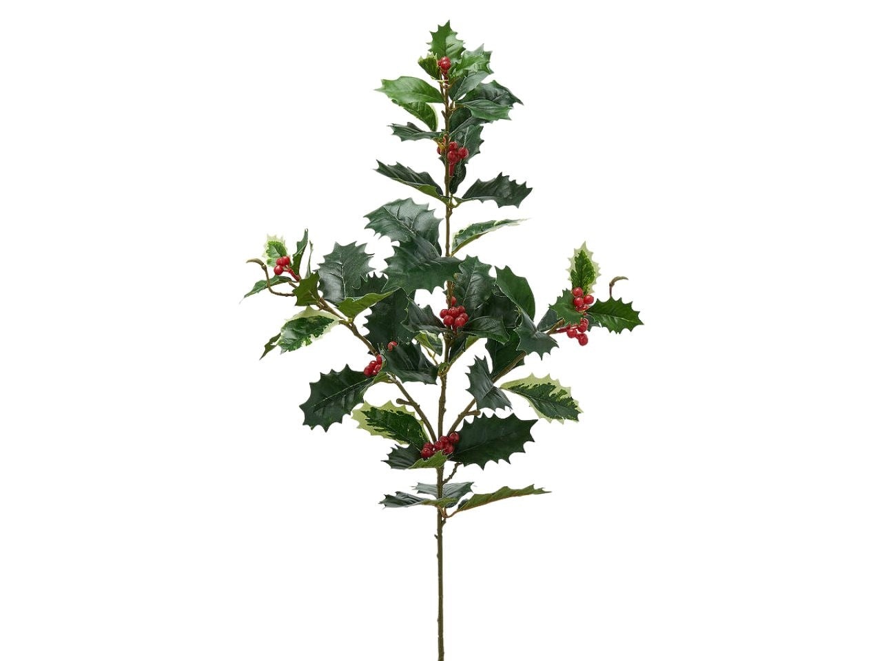Agrifoglio ramo maxi 75cm in plastica colore verde