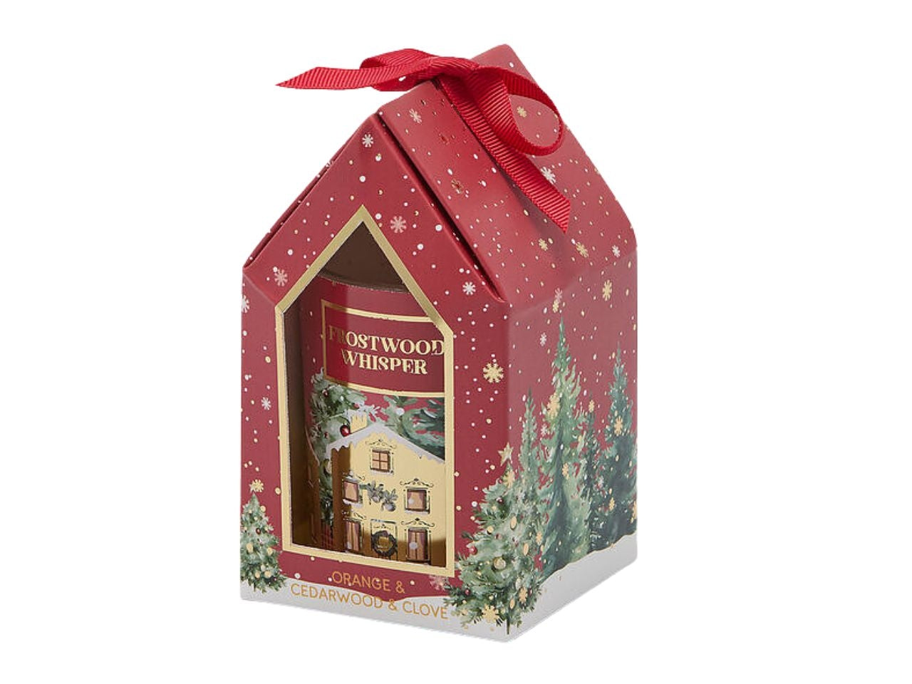 Candela noel in vasetto 7xh.8cm profumazione sidro di mela al miele 120gr 25h