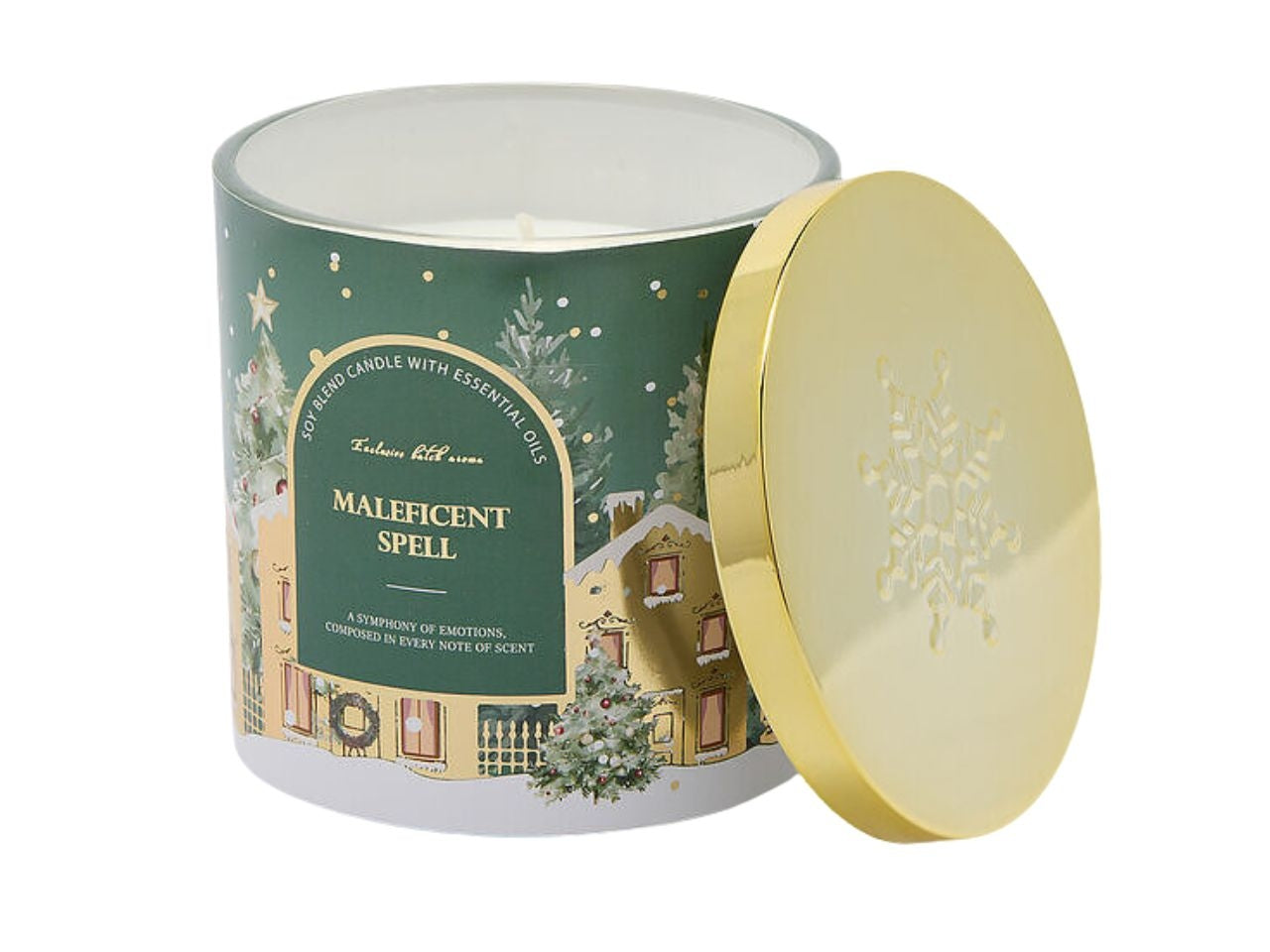 Candela noel in vasetto 10xh10cm profumazione cardamomo 250gr 25h