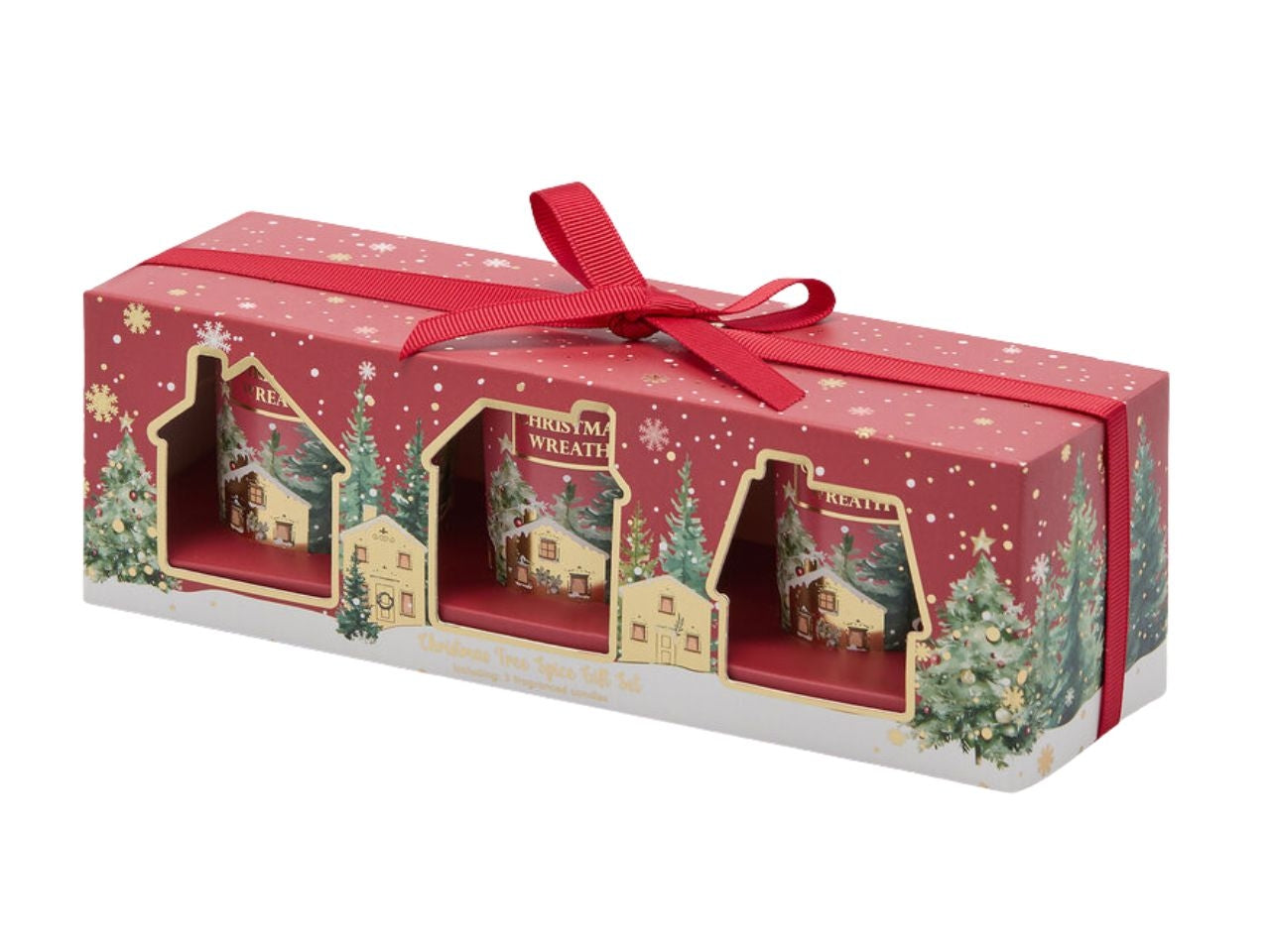 Candela noel in vasetto 5xh.6cm profumazione sidro di mela al miele 150gr 15h