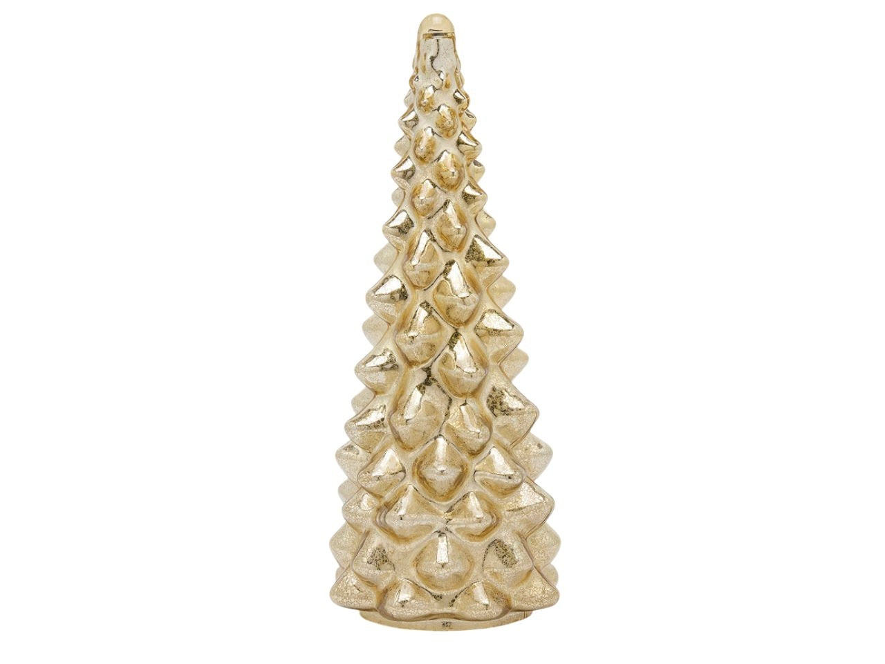 Albero in vetro 24xh.62cm oro