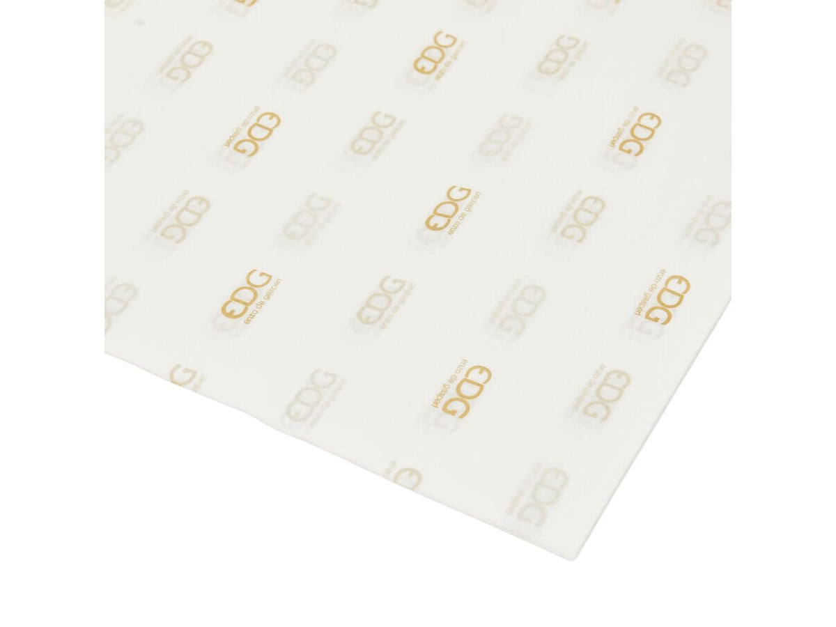Carta velina EDG in carta bianco e oro 50x50cm in confezione da 50fogli